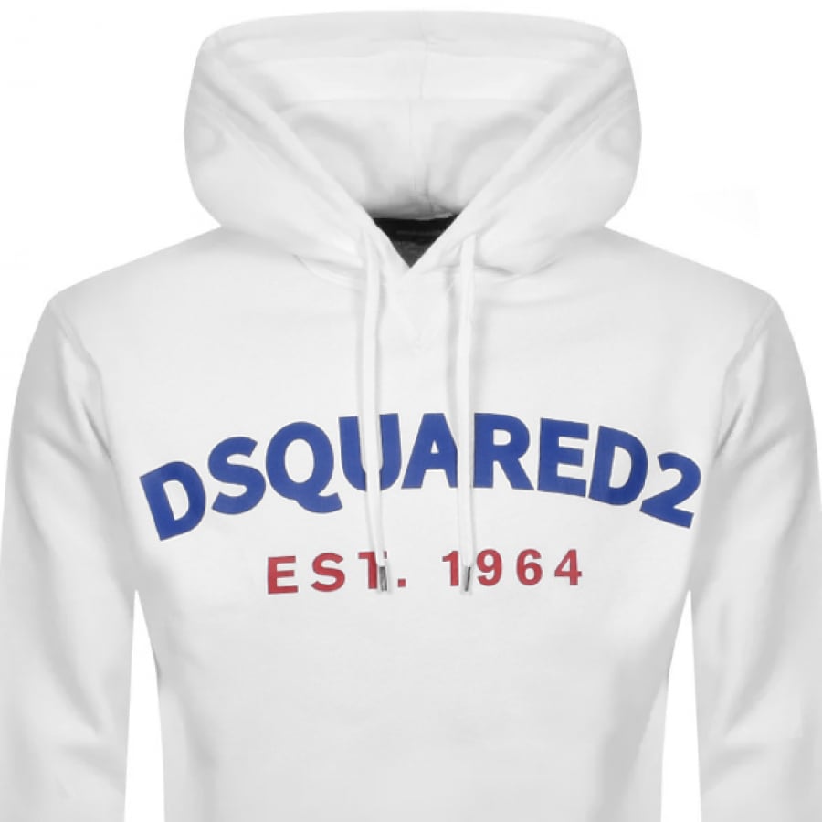 Alternative Image for ProductDSQUARED2 Est 64 Logo Hoodie White2